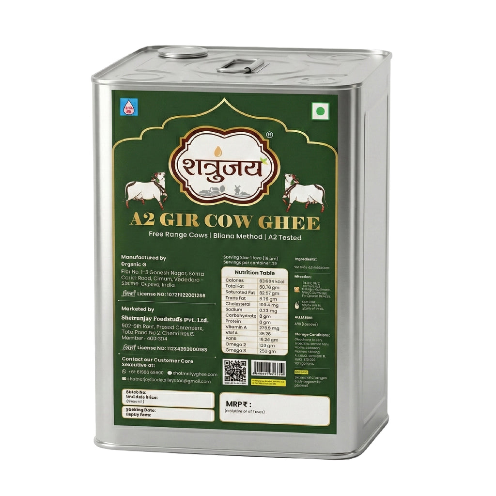 A2 Gir Cow Ghee 5 Litres - Bilona Method