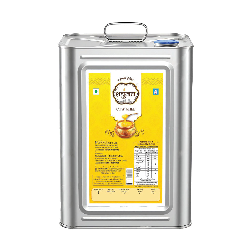 Pure Cow Ghee 15 Kg (16.5 Litres)